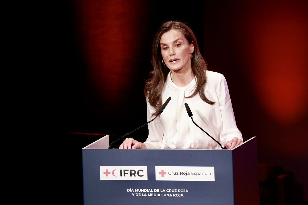 Las imágenes de la reina Letizia en el acto en Murcia por el Día Mundial de la Cruz Roja
