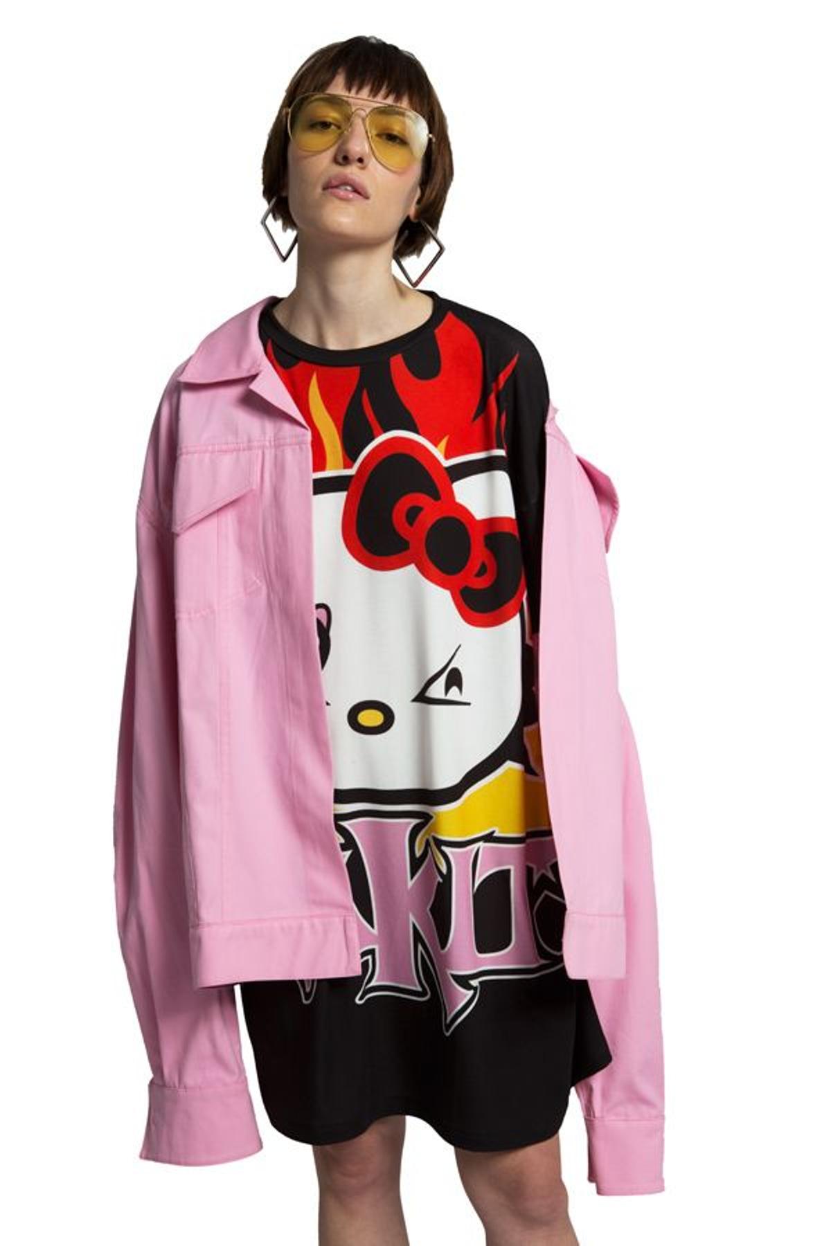 Hello Kitty x María Escoté, chaqueta rosa