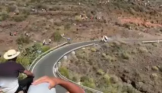 Rally Islas Canarias 2024: Accidente de David Pérez en el tramo de Agüimes-Santa Lucía