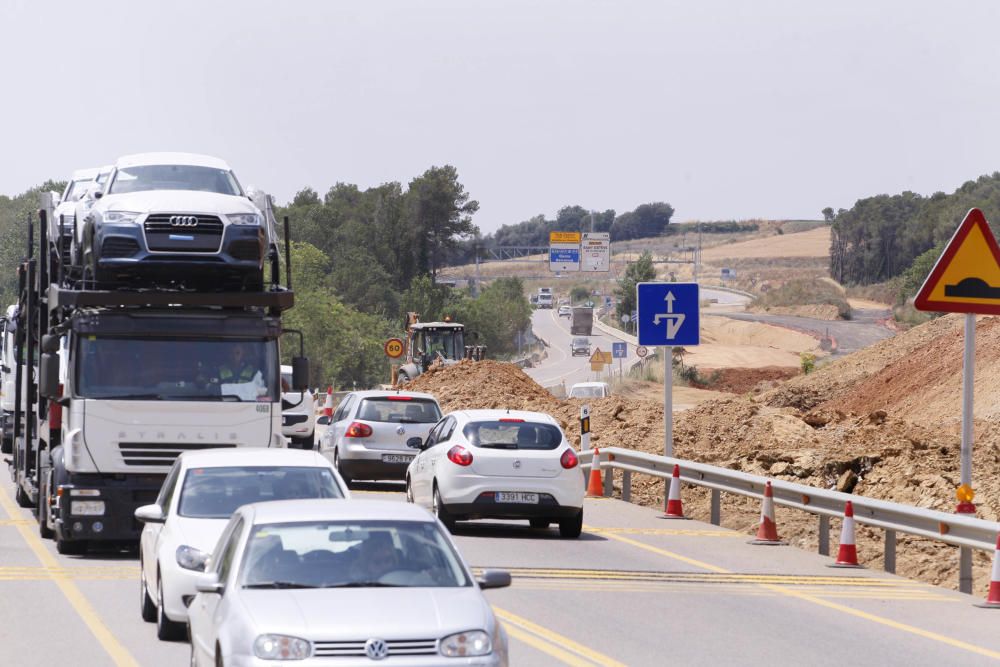 Forat a l'N-II al tram de Vilademuls