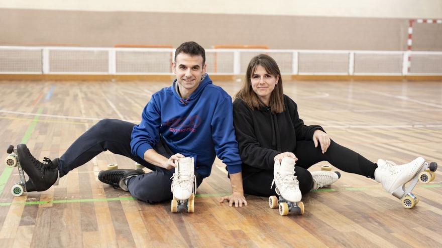 Aitor Sacristán coordina el Patinatge Artístic Figueres i n’és l’entrenador juntament amb la seva germana Arantxa Sacristán. | EDUARD MARTÍ