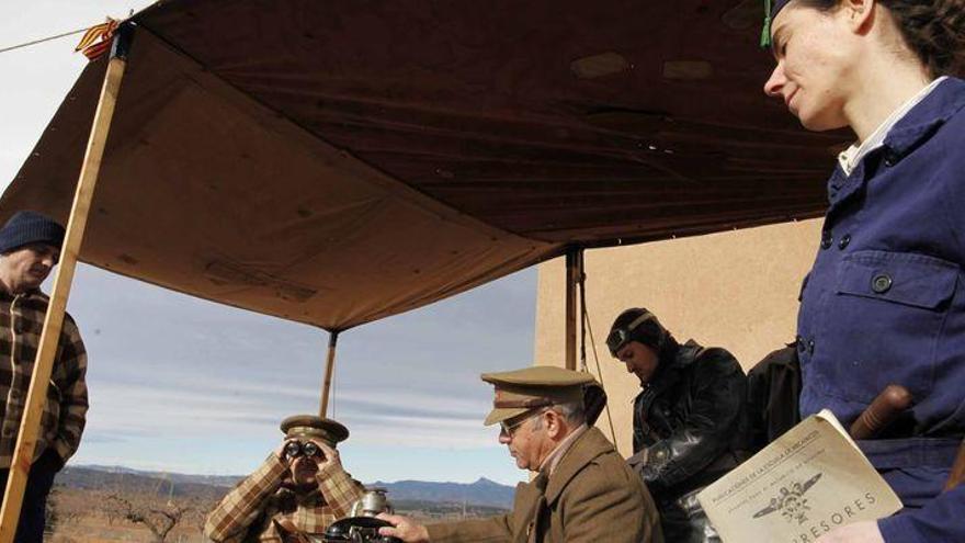 Vilafamés recupera el antiguo campo de aviación como museo al aire libre