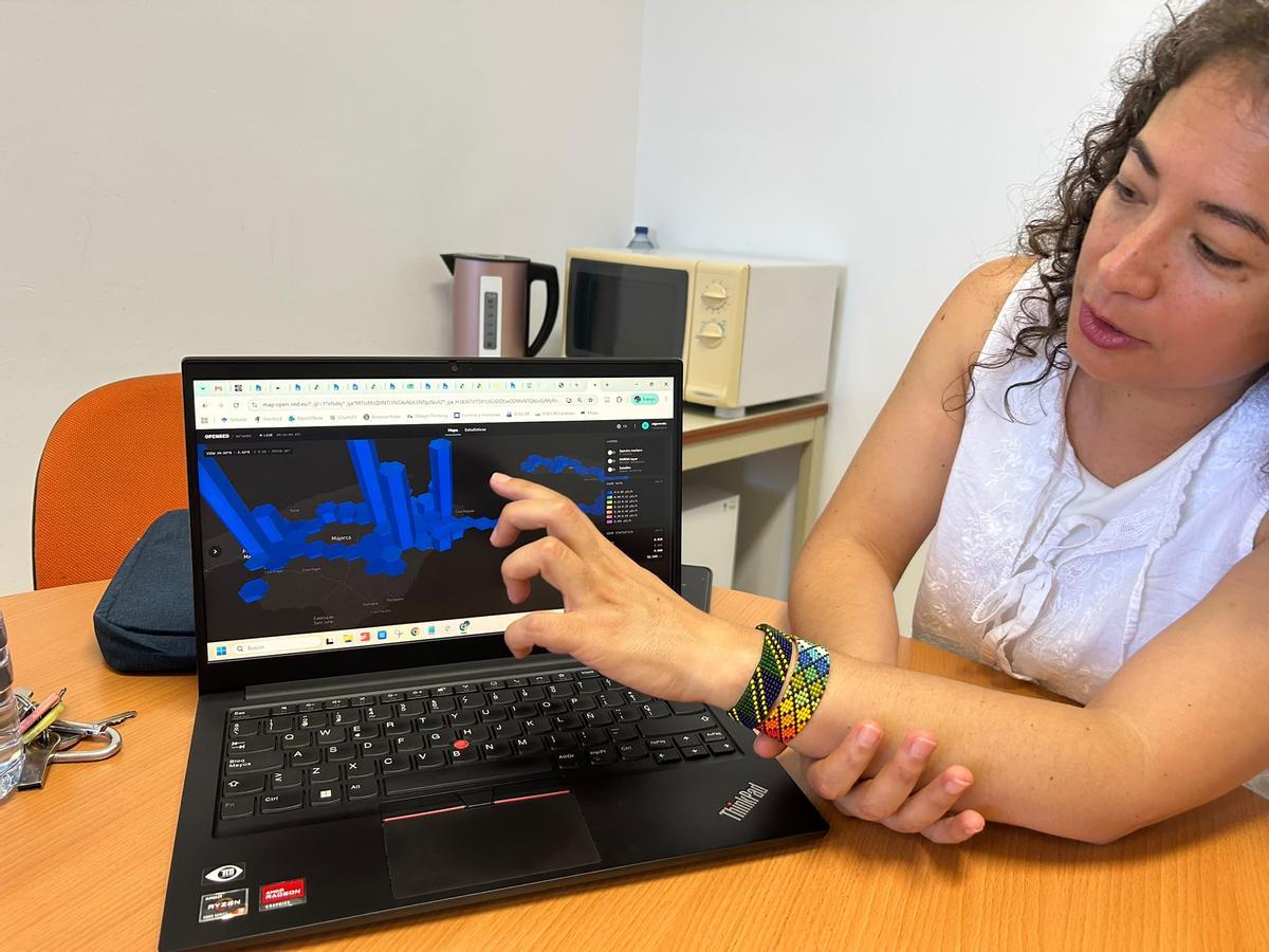Olga Varela muestra los niveles registrados en Mallorca.
