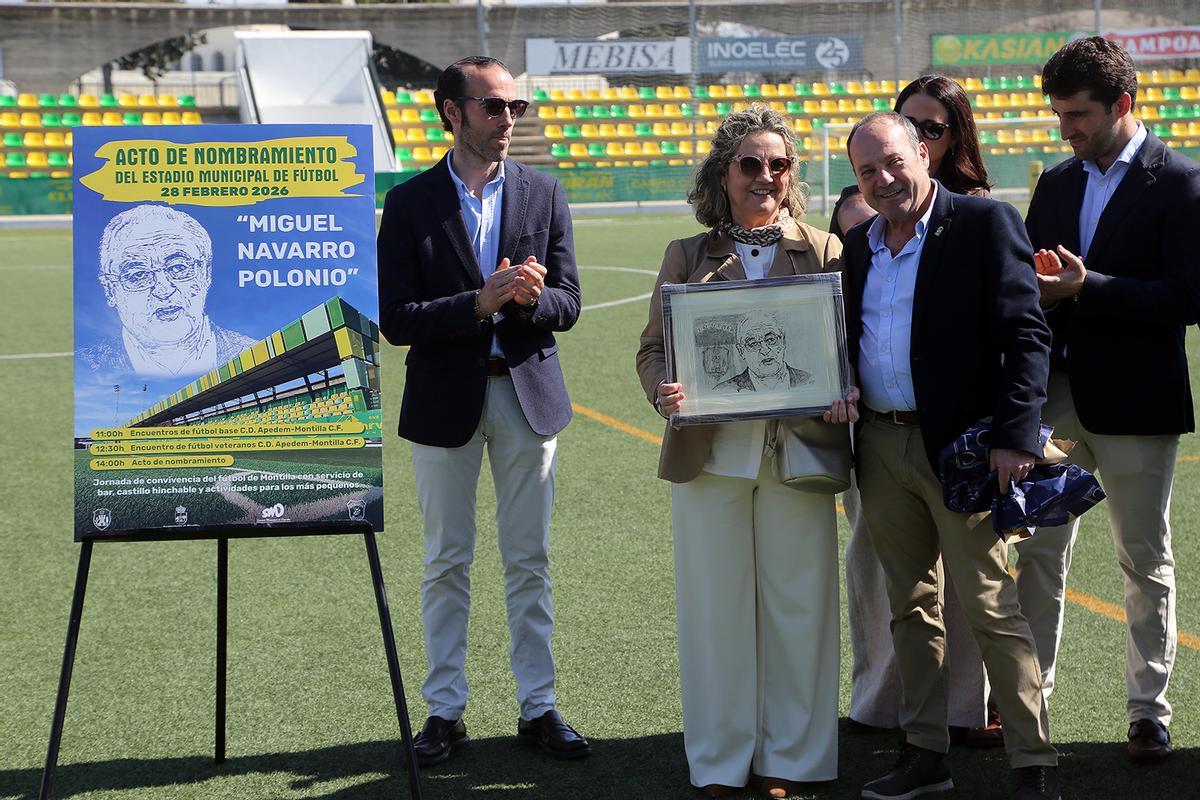 Montilla rotula el estadio municipal con el nombre de Miguel Navarro