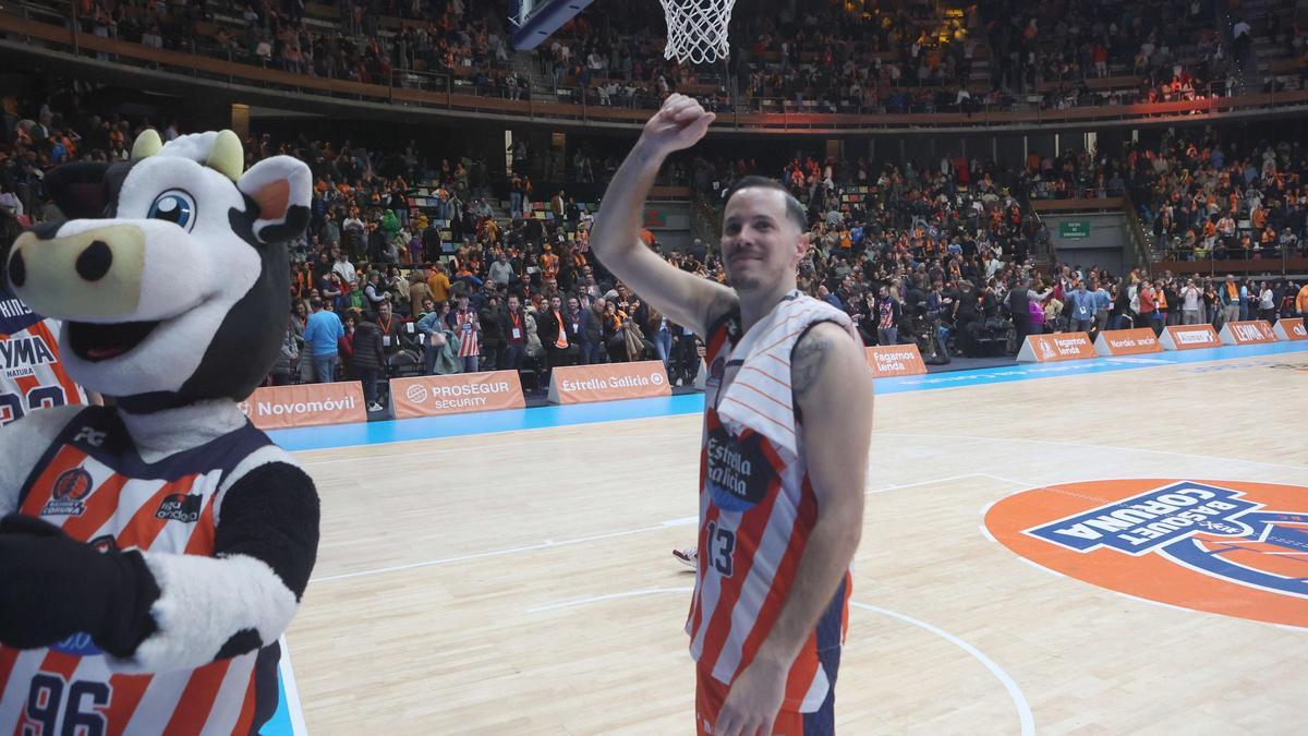 Thomas Heurtel festeja el triunfo contra el Lleida.