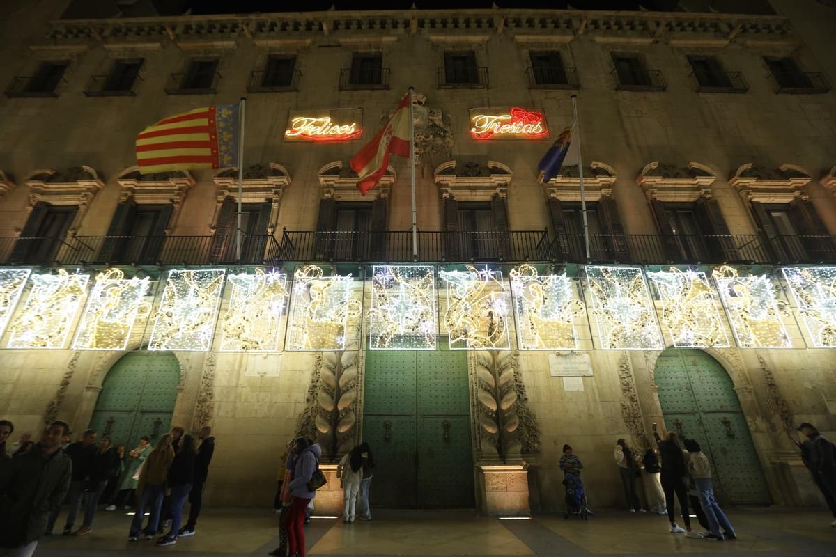 Encendido de las luces de Navidad en Alicante