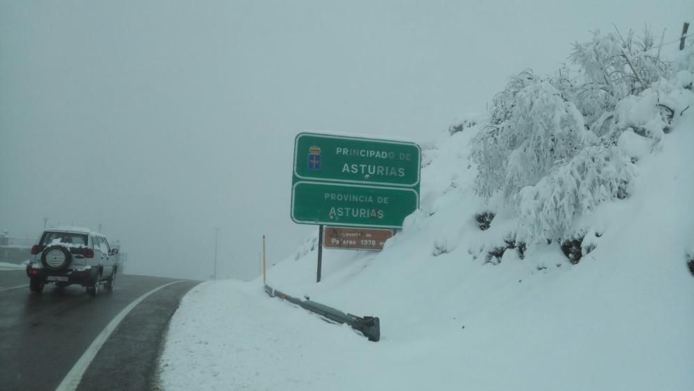 Ola de frío y nieve en Asturias