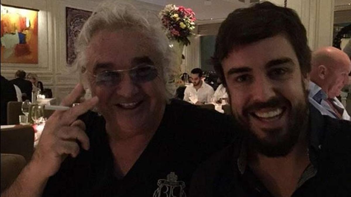 Flavio Briatore y Fernando Alonso