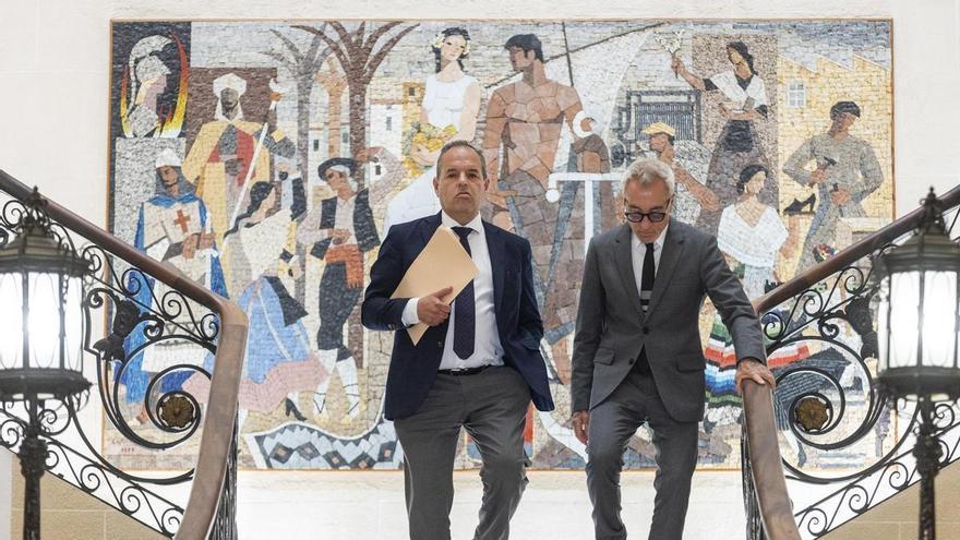 tas que Baño dejó sin contestar en la comisión del bono comercio de la Diputación de Alicante