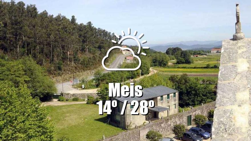 El tiempo en Meis: previsión meteorológica para hoy, jueves 29 de mayo