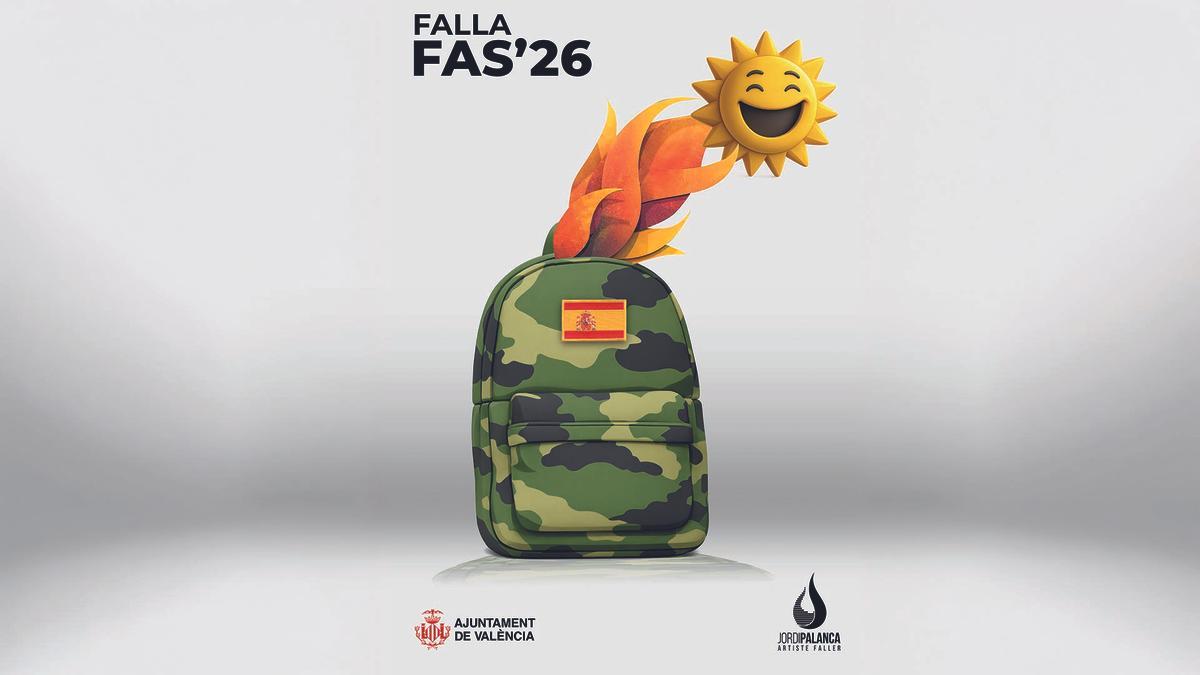 Boceto de la falla que se plantará este año