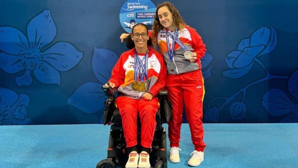 Beatriz Lérida y Teresa Perales, dos de las nadadoras pozueleñas que competirán en los Juegos Paralímipicos 2024