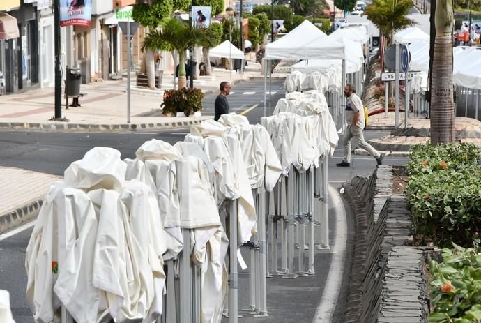 14/11/2019 CARRIZAL. INGENIO. Monataje de la Feria del Sureste en la Avenida Carlos V de Carrizal. Fotógrafa: YAIZA SOCORRO.  | 14/11/2019 | Fotógrafo: Yaiza Socorro