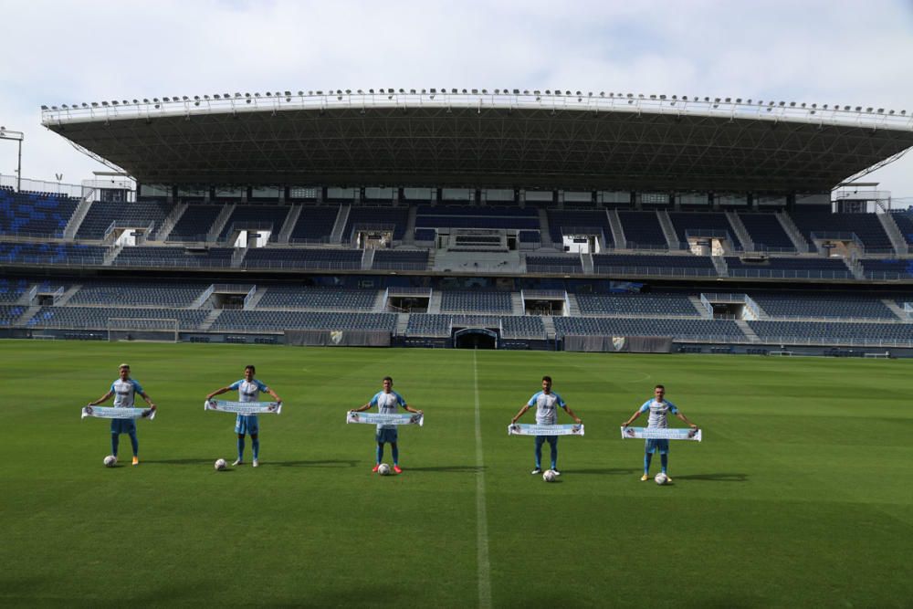 El Málaga CF presenta a sus 15 fichajes