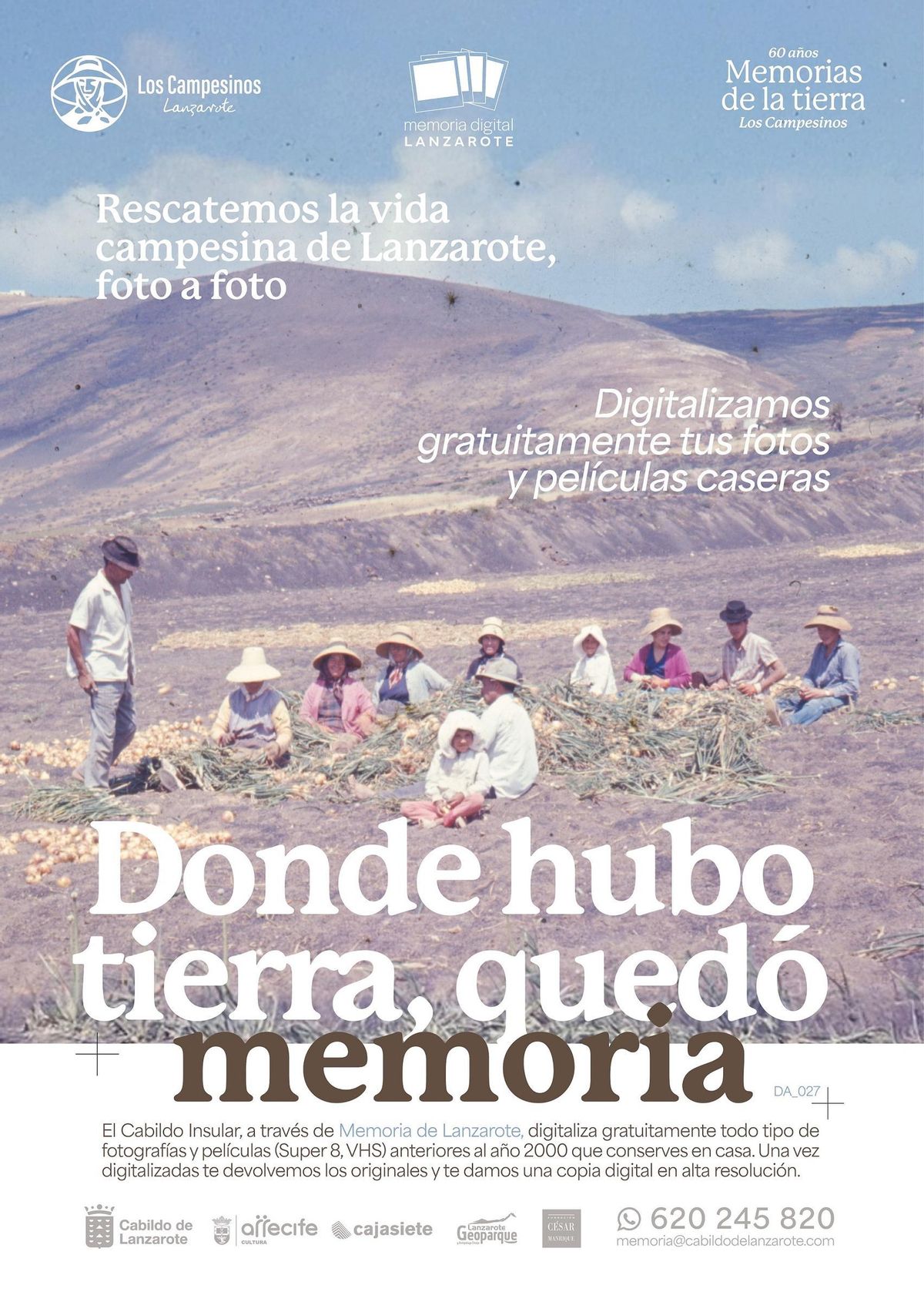 Cartel del proyecto 'Donde hubo tierra, quedó memoria'