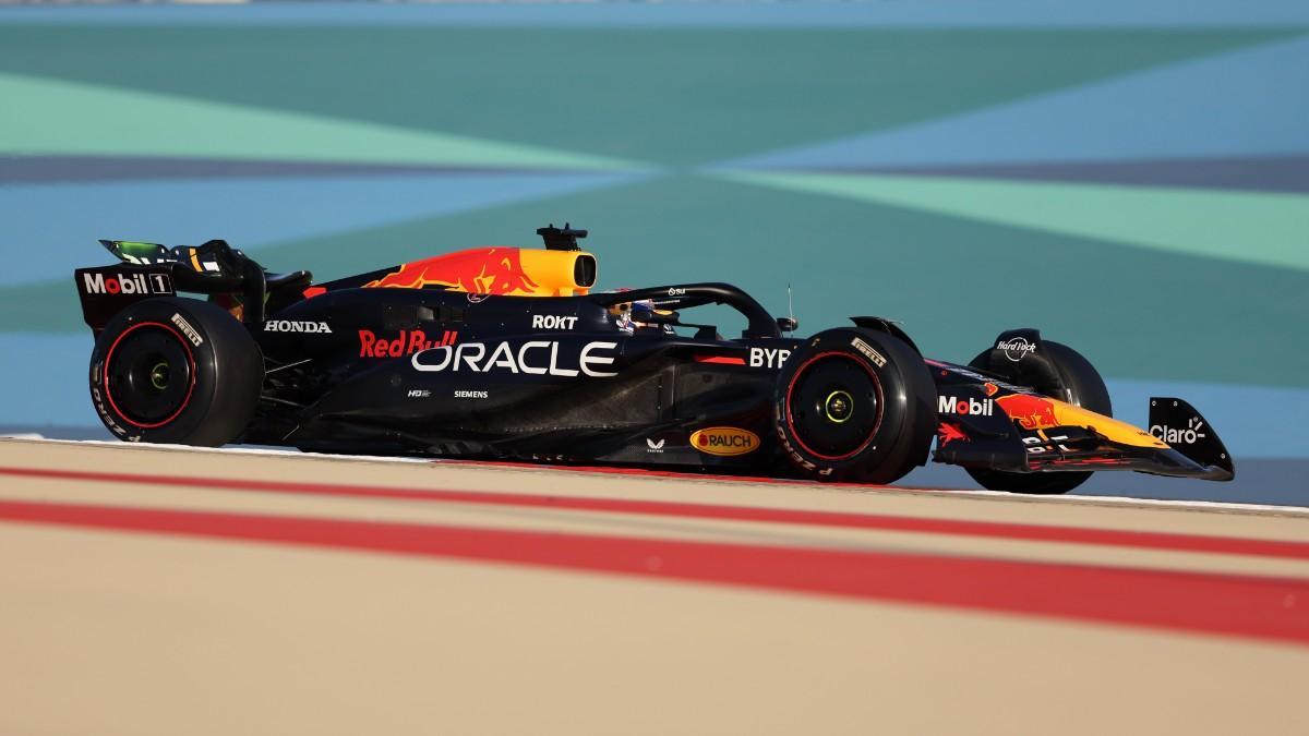 Max Verstappen, durante los test de Bahrein