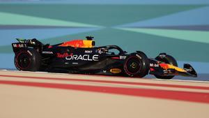 Max Verstappen, durante los test de Bahrein