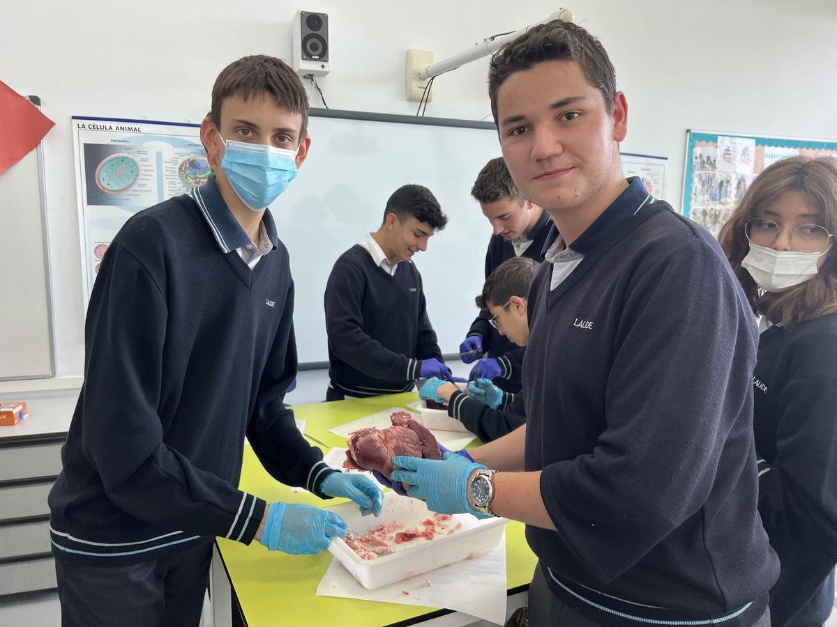 Alumnos durante otra de las sesiones.