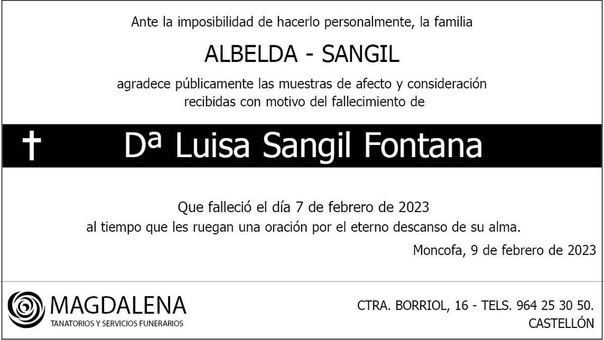 Dª Luisa Sangil Fontana