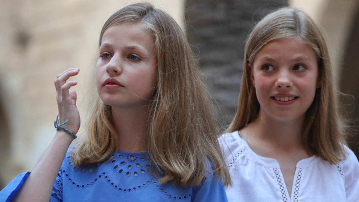 La princesa Leonor y la infanta Sofía, en Mallorca