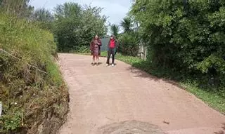 Braio remata el hormigonado del vial Coto-Preguntoiro que da acceso a Viñó y Barra