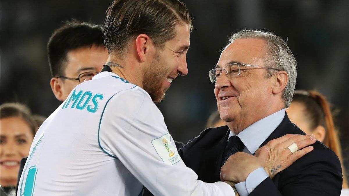 Sergio Ramos y Florentino Pérez