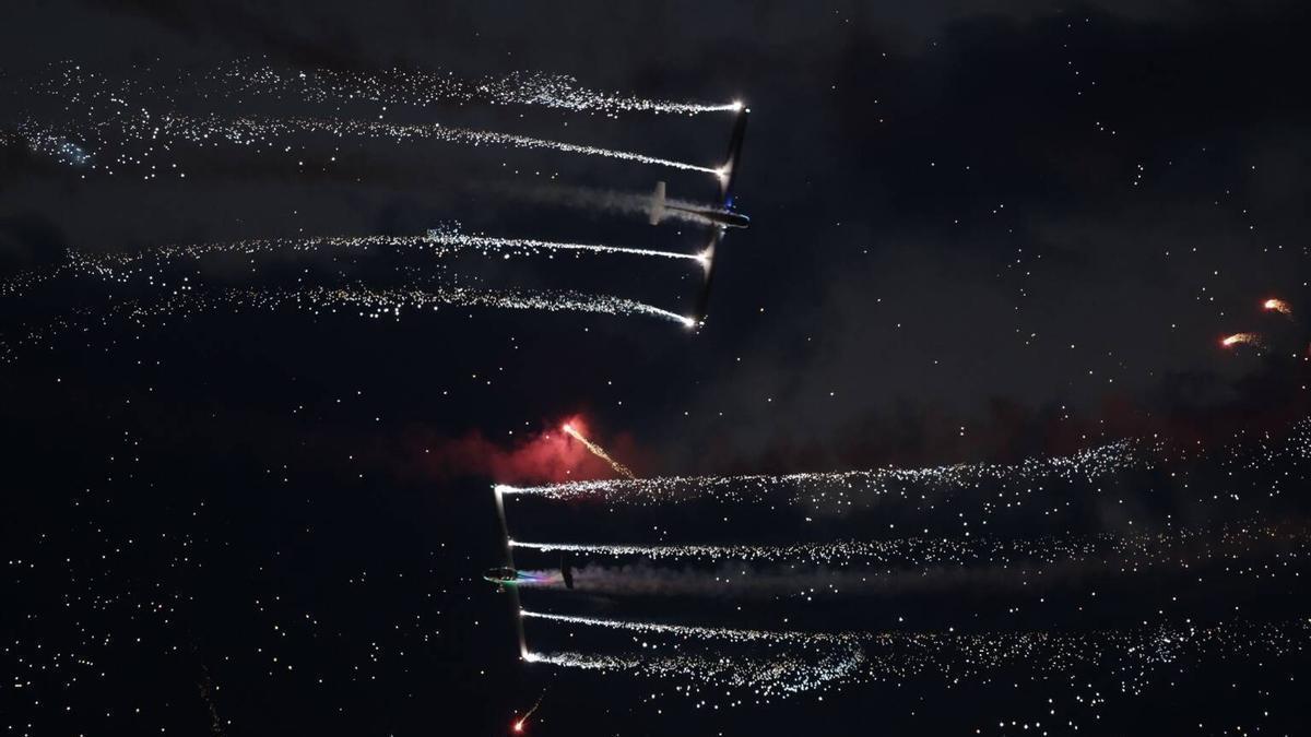 El "Sunset Air Show" del Festival Aéreo de Gijón, un espectáculo de altura: "Esto es un arte"