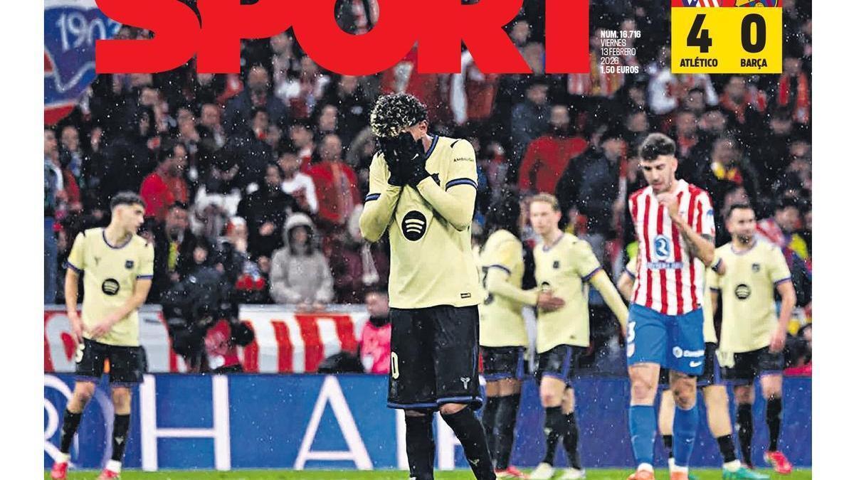 La portada de SPORT de hoy viernes, 13 de febrero de 2026 La portada de SPORT de hoy viernes, 13 de febrero de 2026