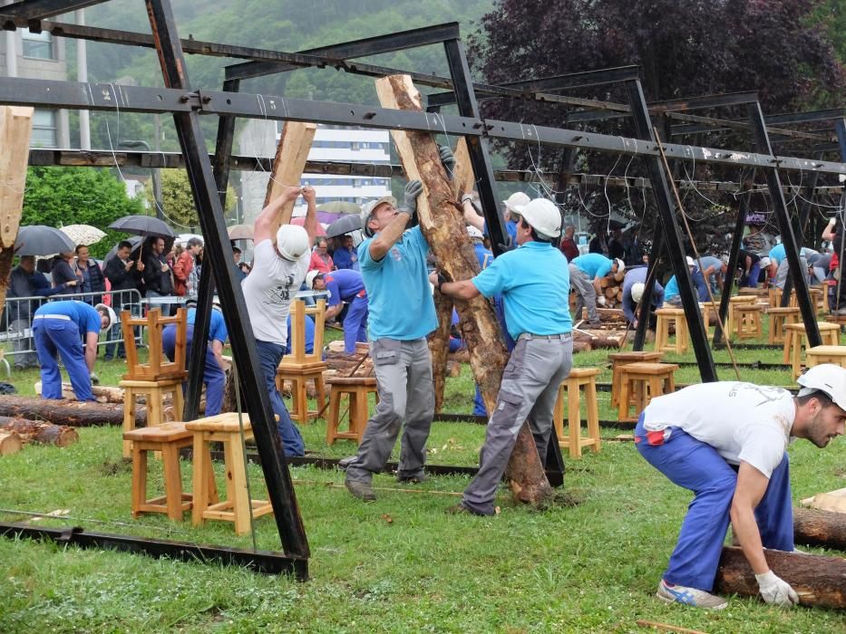 XXVIII Concurso Nacional de Entibadores Mineros en las fiestas de San Juan de Mieres