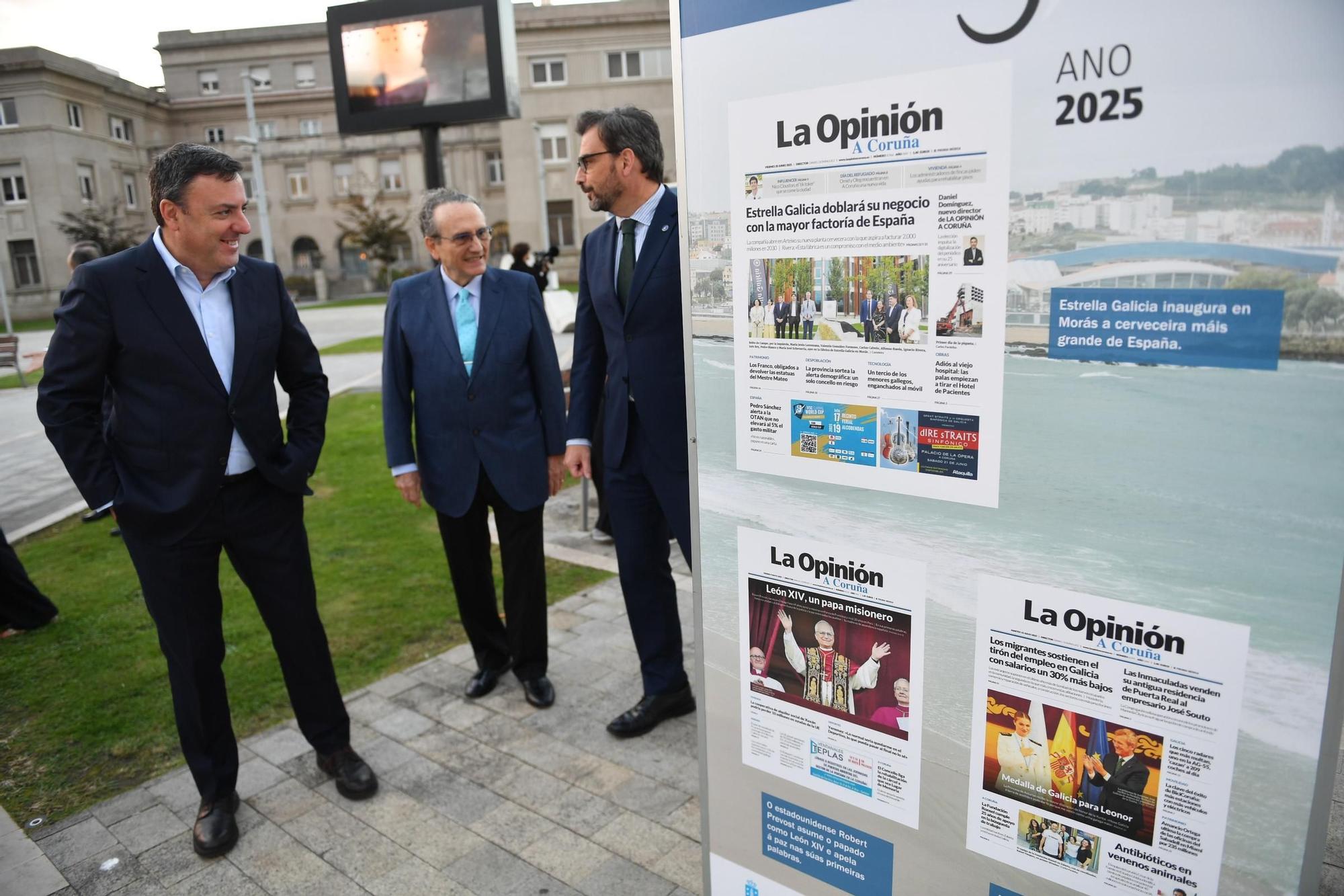 Inauguración de la exposición que conmemora los 25 años de LA OPINIÓN A CORUÑA
