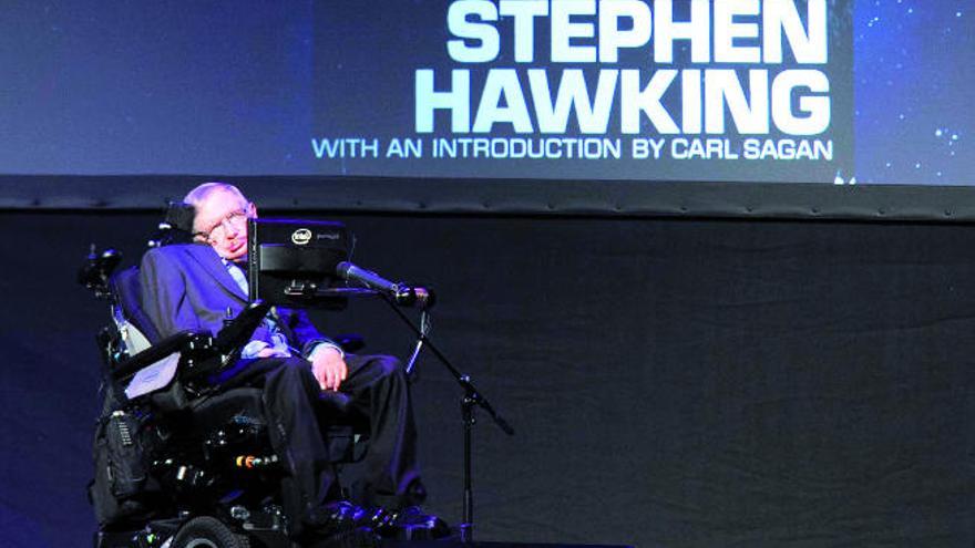 Stephen Hawking en la última edición de Starmus.