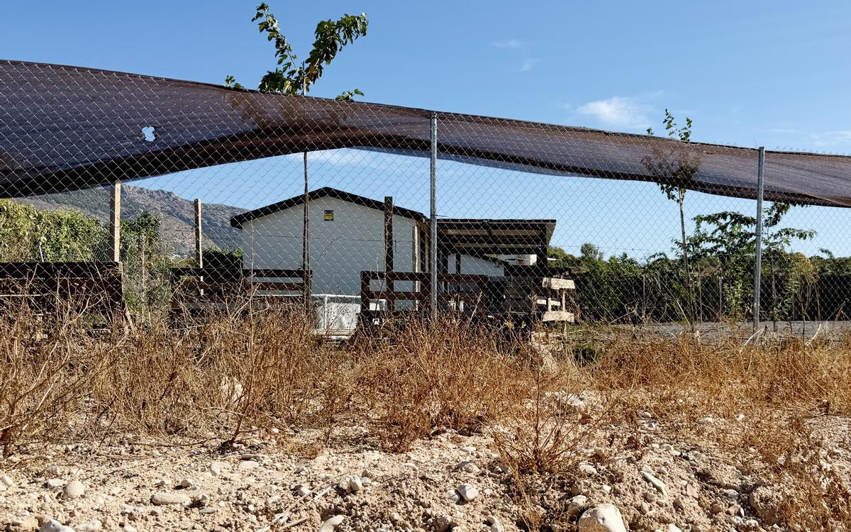 Una de las casas prefabricadas instaladas en el asentamiento de la partida La Pila de Altea.