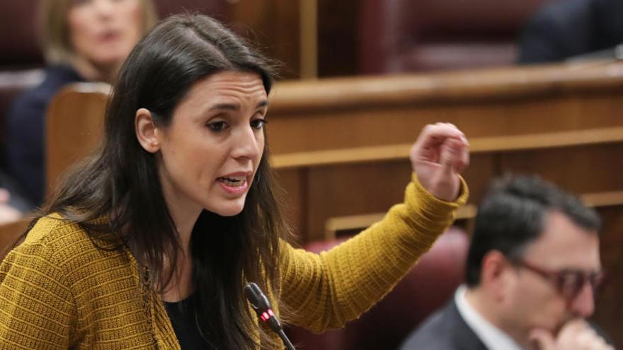 Irene Montero, en el Congreso.