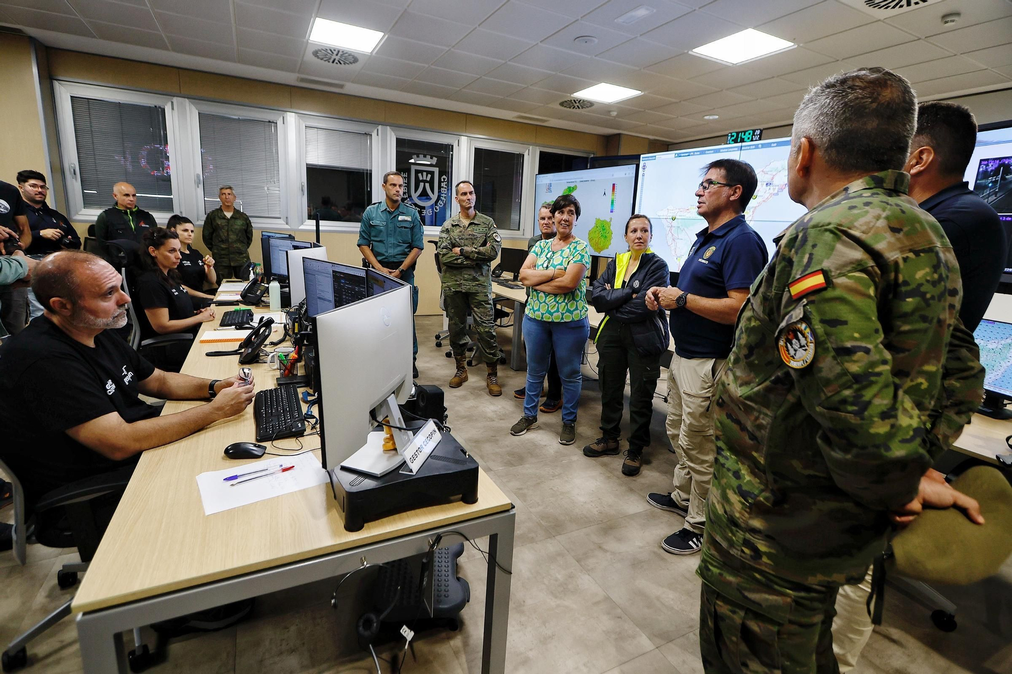 Visita nocturna al Operativo de Prevención y Extinción de Incendios Forestales