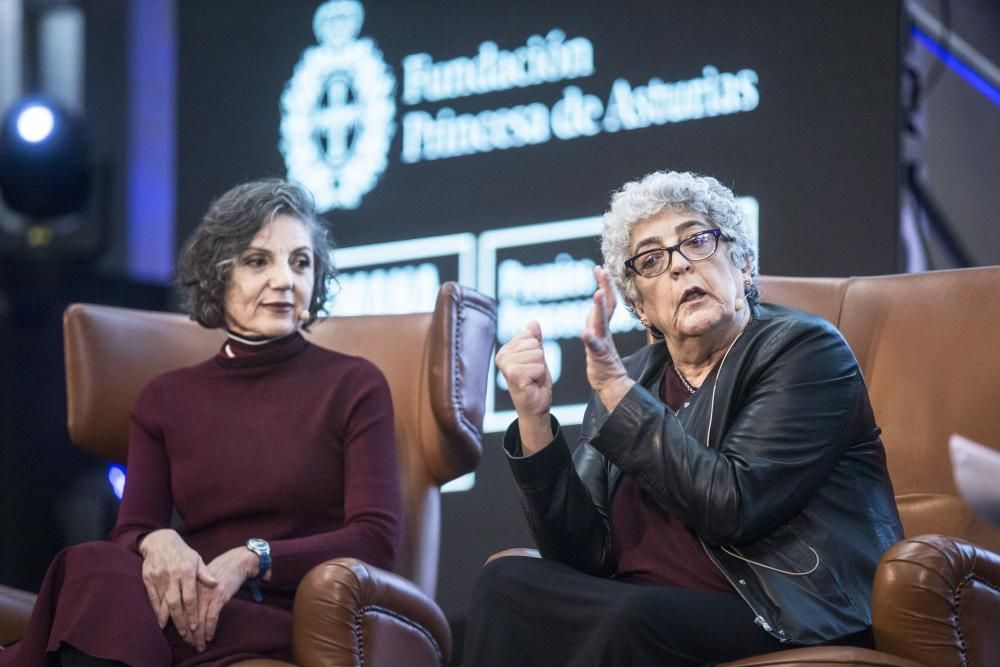 Premios Princesa de Asturias: Acto de Sandra Myrna Díaz y Joanne Chory en Oviedo