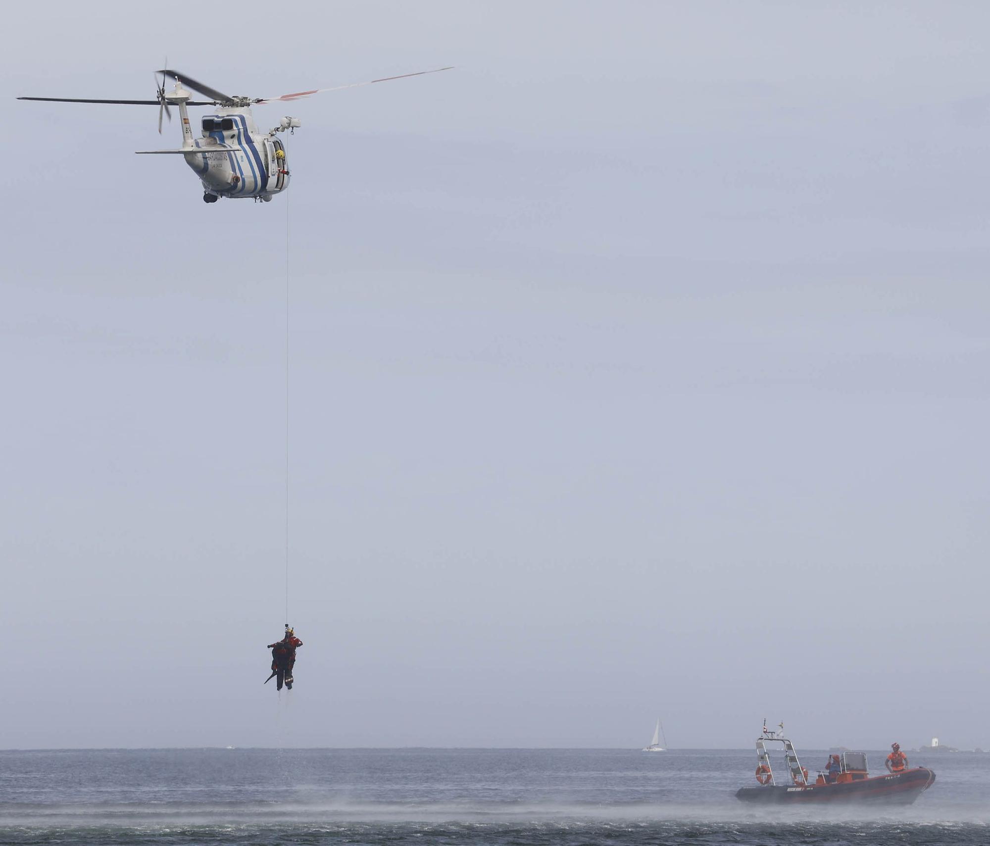 Así fue el rescate de película en Monteferro y Praia América