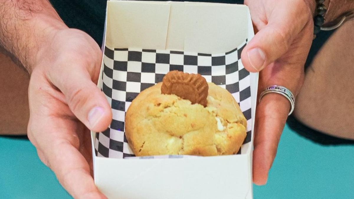 Una 'crumble cookie' de una pastelería de Barcelona