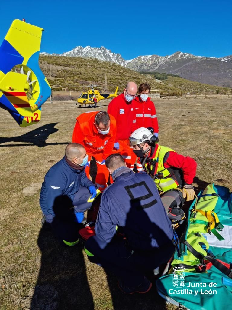 Rescate de los montañeros zamoranos.