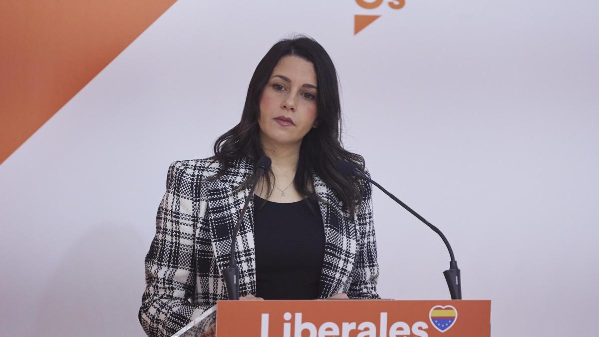 La líder de Ciudadanos, Inés Arrimadas.