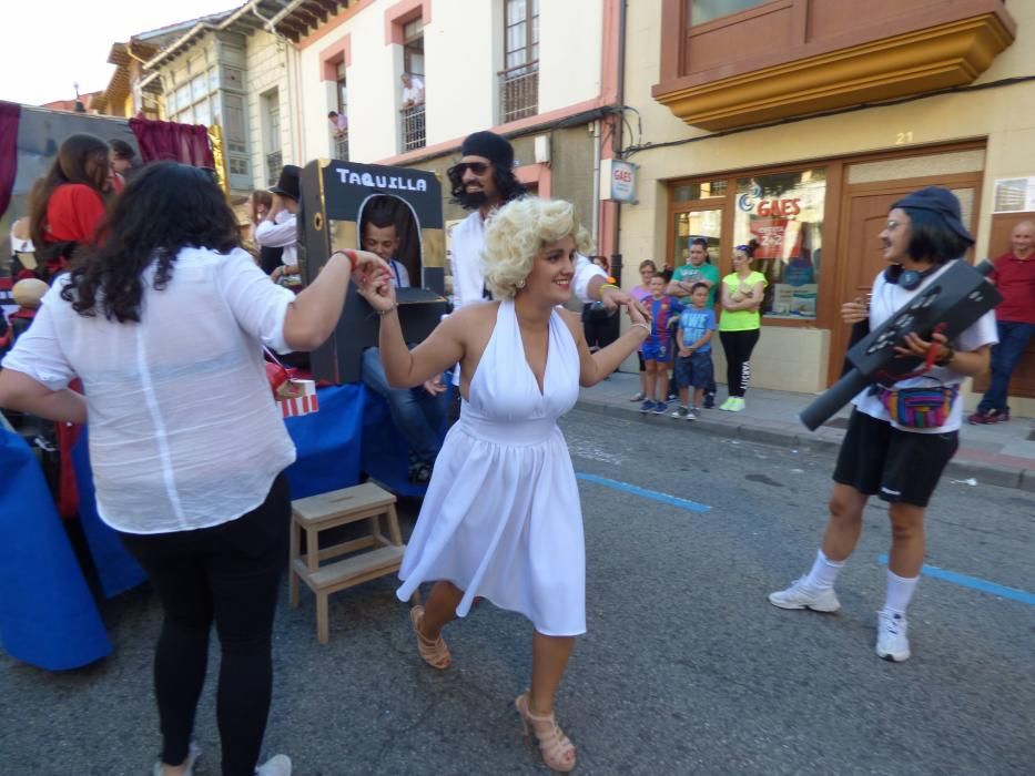 Carrozas de las fiestas de San Roque en Tineo