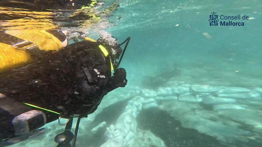 Así son los trabajos preparatorios que ha llevado a cabo el Consell de Mallorca en el derelicte de Ses Fontanelles
