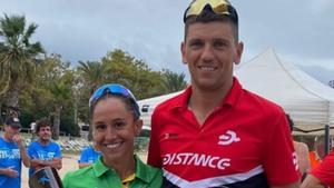 Anna Flaquer i Robert Budai, primers campions de Catalunya absoluts de triatló supersprint