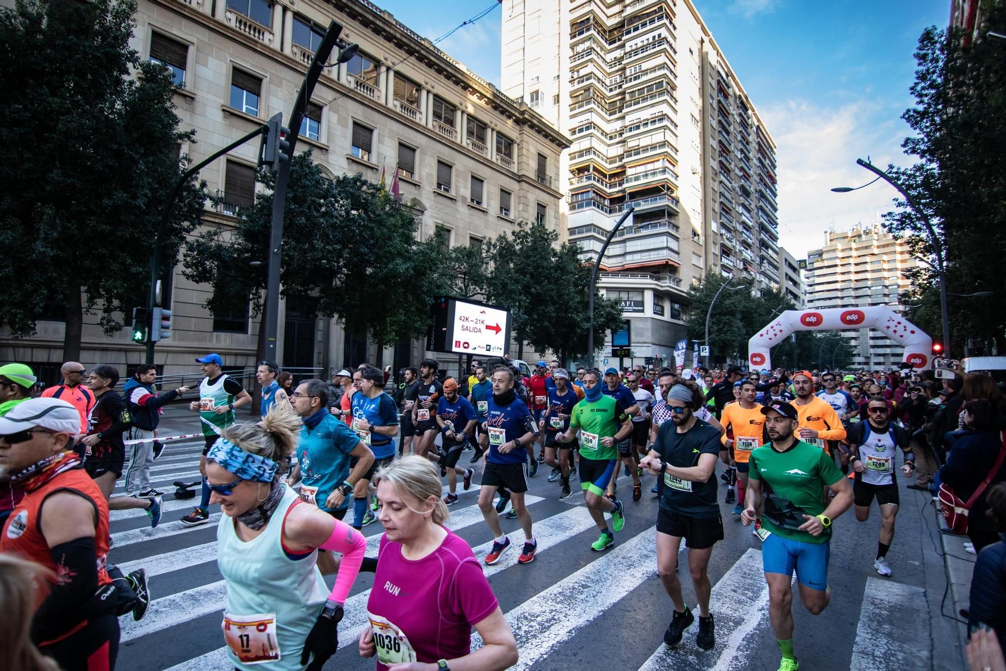 La maratón es la prueba reina del running en la ciudad de Murcia