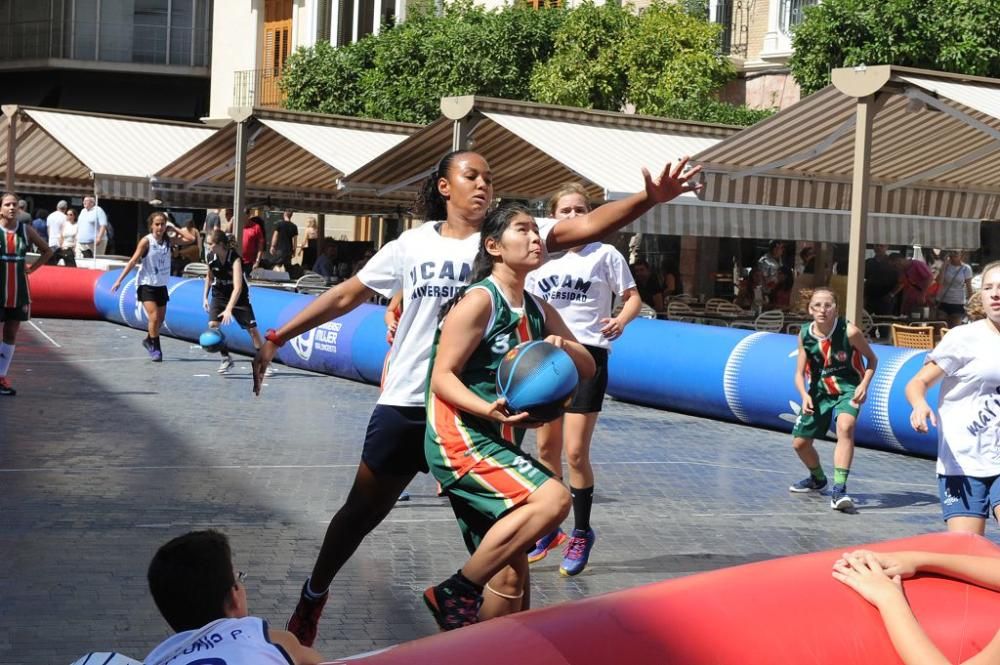 Baloncesto 3x3 en la Plaza Belluga