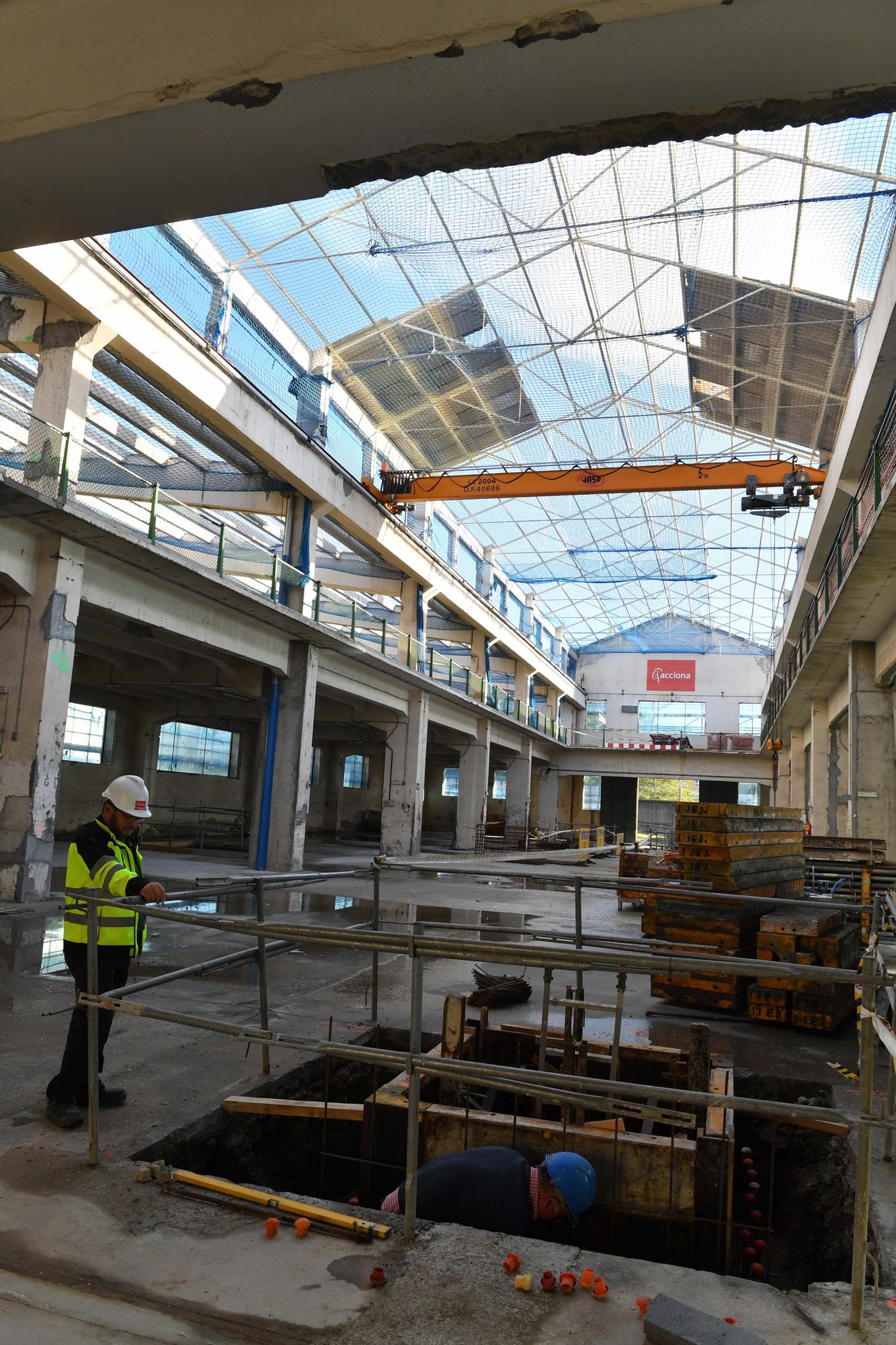 Visita a las obras del primer edificio de la Ciudad de las TIC en A Coruña