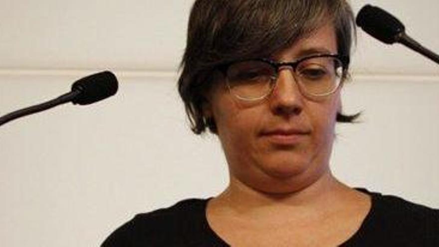 La presidenta del grup parlamentari de la CUP, Mireia Boya