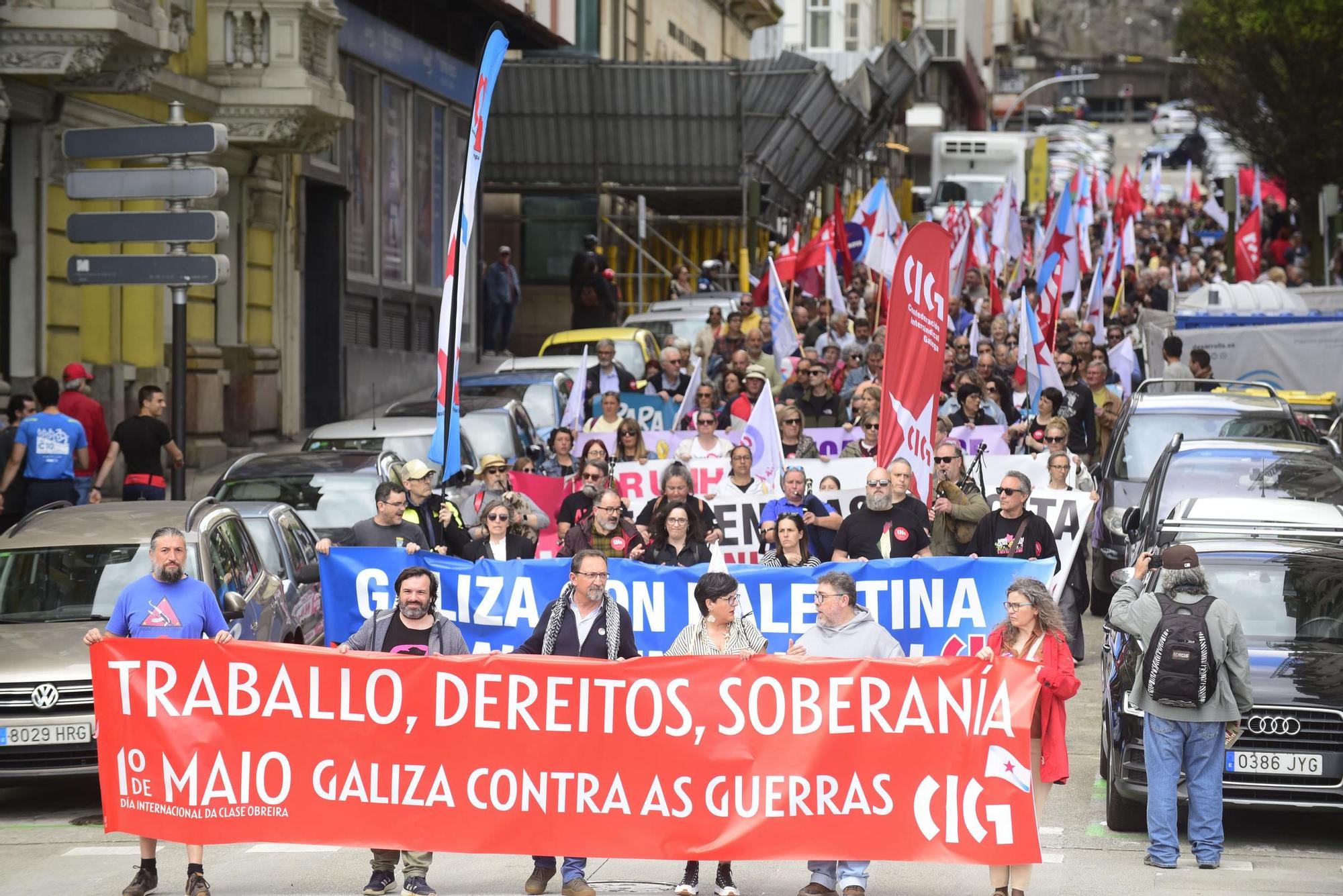 1 de mayo en A Coruña: manifestación de CIG