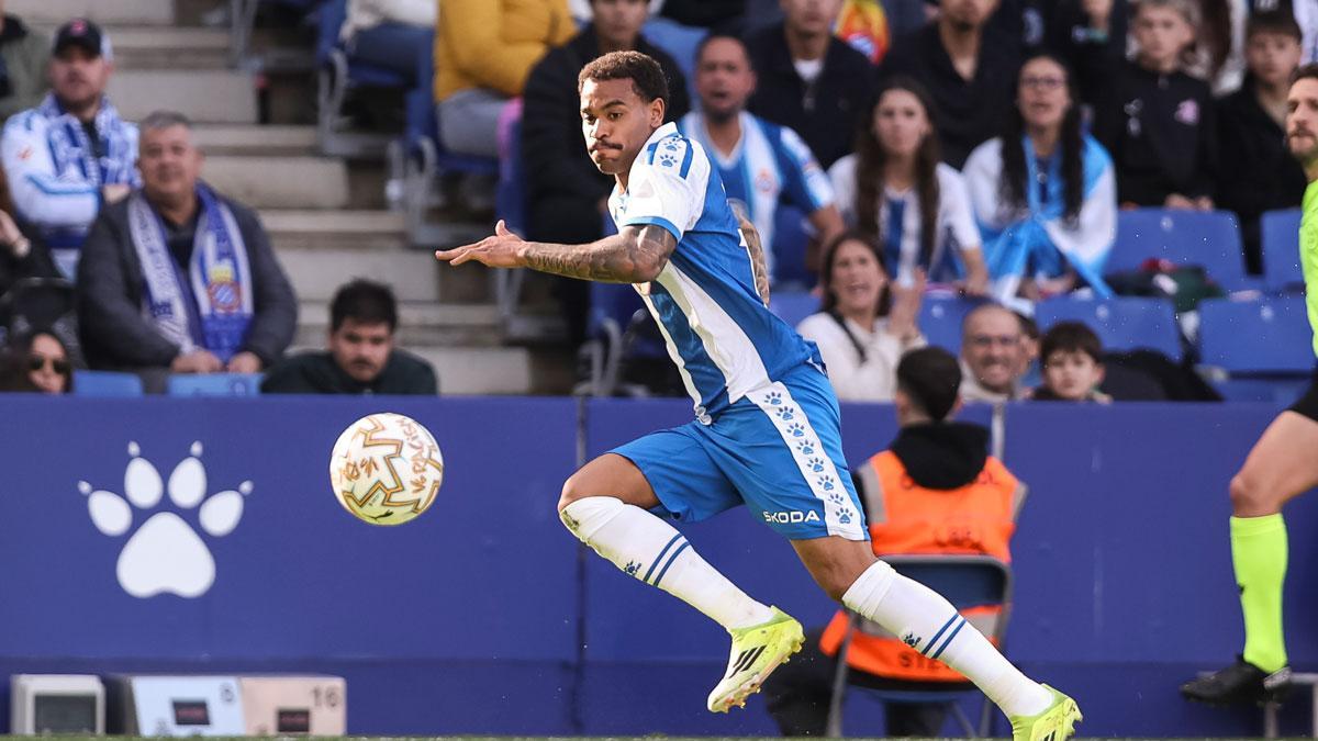 Ngonge en el encuentro contra el Getafe CF