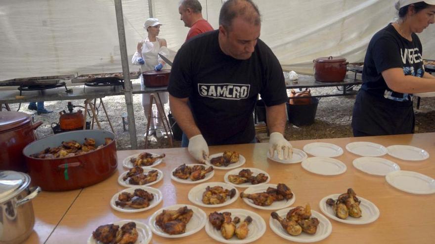 La Festa do Polo pone fin a las fiestas en la carballeira de Ribadumia