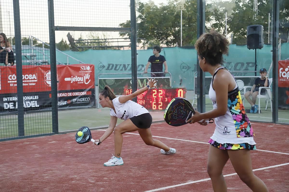 Final femenina de Los Internacionales de pádel de Córdoba